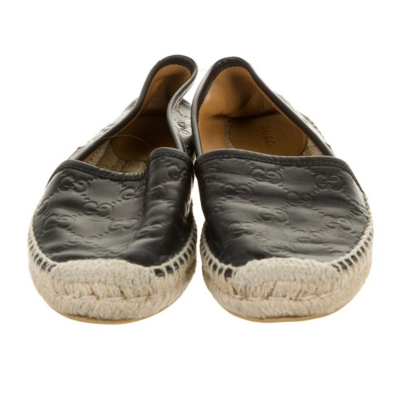 100% AUTHENTIC GUCCI Logo Espadrilles SIZE: 4 - Picture 4 of 14